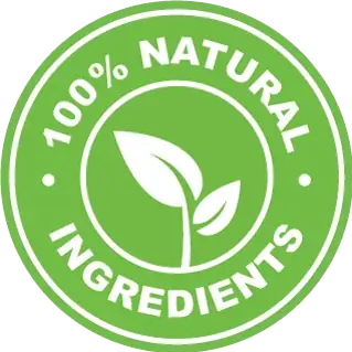 100% natural ingredients seal